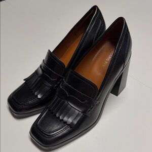 Brand New: Marc Fisher Black Fringe Loafers
